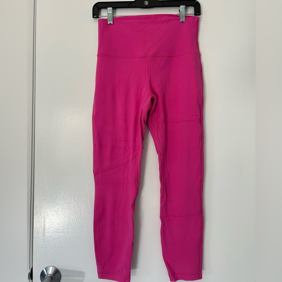 lululemon athletica Pants - EUC Lululemon Align HR Pant 25" High-Rise Sz 8 Hot Pink Nulu Perfect Condition